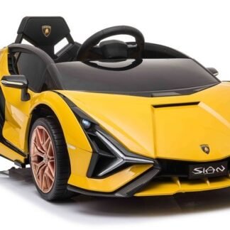 Coche eléctrico Lamborghini 12V infantil Sian Yellow-AMARILLO, 4 motores - INDA151-SIANAM4M